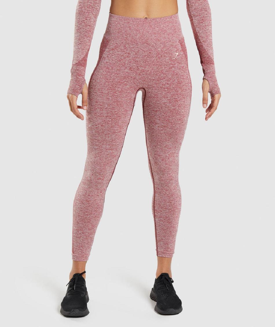 Legginsy Damskie Gymshark Flex High Waisted Bordowe | PL 2311SGL